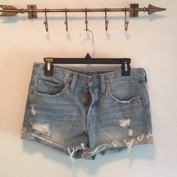 BDG Denim High Rise Shorts (Urban Outfitters) - Picture 2 of 6